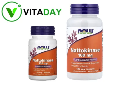NOW Foods Nattokinase nattokinaza Nattokinaza Natokinaса, Nattokinase 1