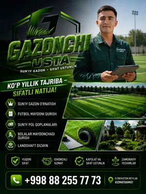 Sun'iy gazon o‘rnatish Futbol maydoni qurilishi 1
