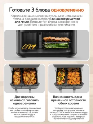 10 litrli aerogril. Smart. Dual Zone Smart Air Fryer 1