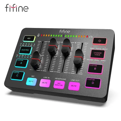 Fifine Ampli1 Professional HIFI vokal va musiqachilar uchun audio karta 1