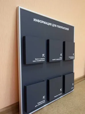 Информационные стенды под ключ — дизайн, печать, монтаж 1