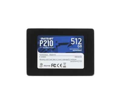 - Твердотельный накопитель SSD 512GB Patriot P210 / P220 2.5" SATA III 1