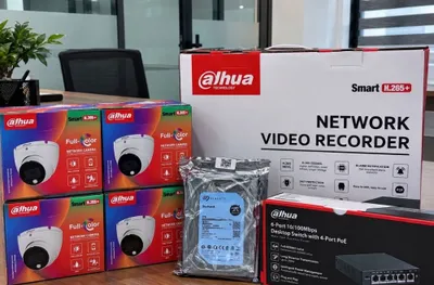 Камера видеонаблюдения Dahua 4mp комплект для Uzum,Wb,Yandex
