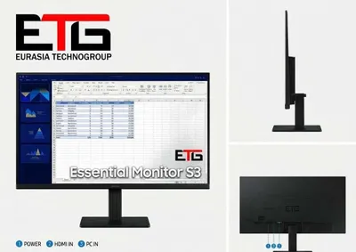 27" Samsung Essential Monitor S3 (LS27D300GAIXCI) monitori