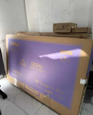 Ziffler Телевизор 75/85 QLED 4K Smart TV прошивка доставка бесплатно 1