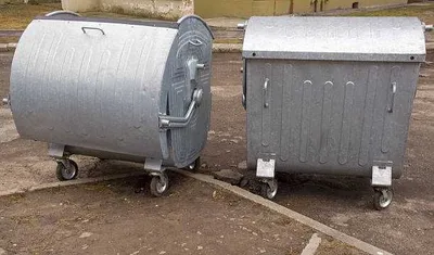 Мусорный бак 1100л Металичски 1