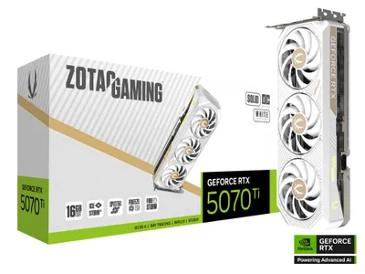 ZOTAC GeForce RTX 5070 Ti 16GB GDDR7 SOLID Core OC White videokartasi 1