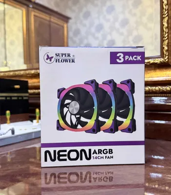 Super Flower NEON ARGB 140mm, 3 dona to‘plam 1