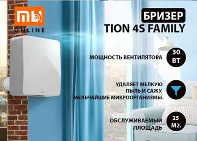 Tion 4S Family havo tozalovchi brizeri (oq) 1