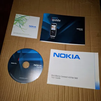 Оригинальная документация и диск от Nokia E51