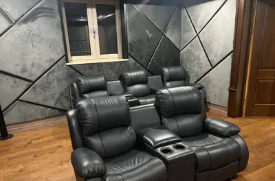 Комплект премиальных кресел-реклайнеров для домашнего кинотеатра 1