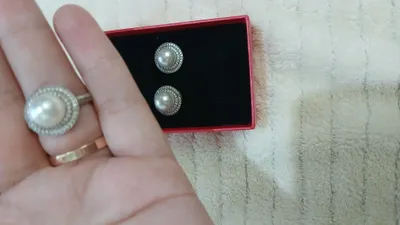 Серебряный комплект, проба 925 1