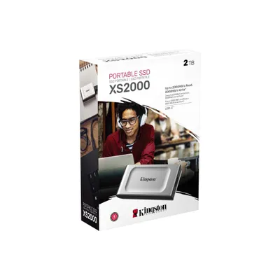 | Внешний диск SSD KINGSTON XS2000 1TB, black USB Type C 1