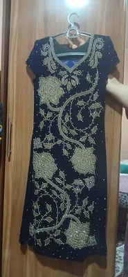 Платье с брюками