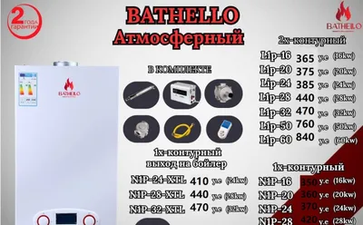 Котёл BATHELLO — от 16 кВт до 60 кВт | гарантия 2 года