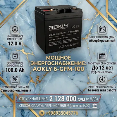 AOKLY UPS uchun akkumulyatorlar