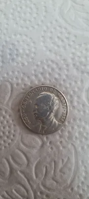 Kubaning 1953-yildagi 25 sentavolik kumush tangasi 1
