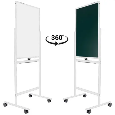 Флип-чарт Deli 7893 двухсторонний магнитно-маркерный/мел 60*90см 1