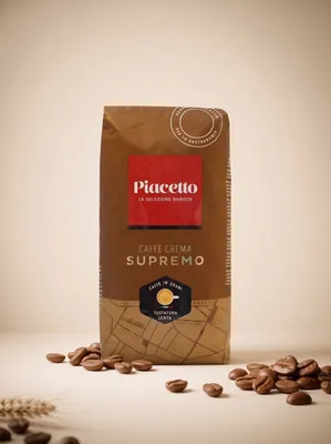 Piacetto Caffe Crema Supremo Кофе в зернах 1kg 1