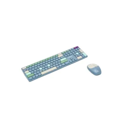 Клавиатура + Мышь DELCOM / DK-C023 / Беспроводной / Синий, Розовый 1