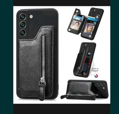 Samsung Galaxy s23 Ultra чехол кожа чёрный 1