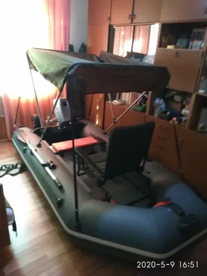 АКВА 2800 PVX qayig‘i, puflama, deyarli yangi. Motor, tent va g‘ildiraklar bilan 1