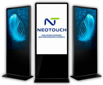 Vertikal NEOTOUCH infokioski 43–65", Android/Windows, sensorli