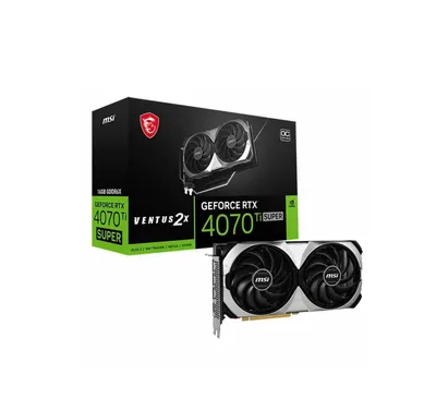 ; | 16GB GeForce RTX4070TI SUPER MSI VENTUS 2X OC 256-bit videokartalari 1