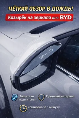 Козырёк от дождя на боковые зеркала BYD 1