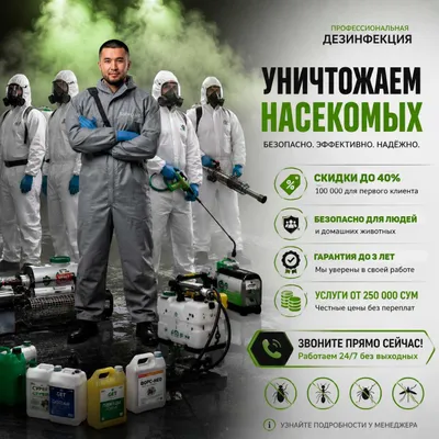 Служба дезинфекции от клопов | Dezinfeksiya klapa | Termit | burga 1