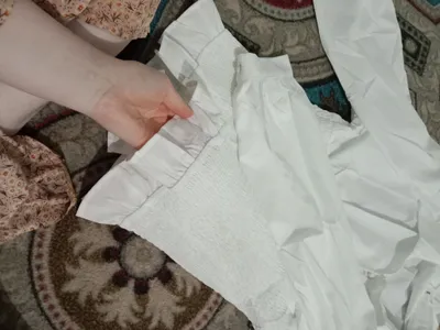 oq kofta maktab uchun kiyilmagan yangi 9