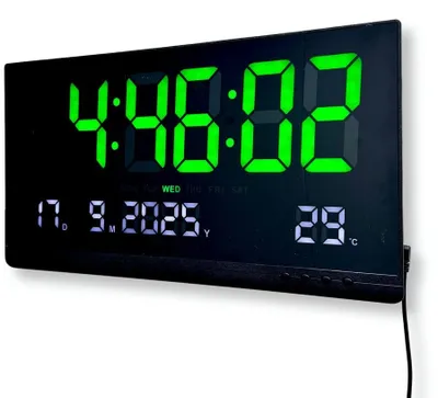 LED displeyli katta devor raqamli soat-kalendar 1