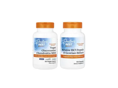 Doctor's Doctors Best Betaine HCl Pepsin Gentian — betain gidroxlorid 1