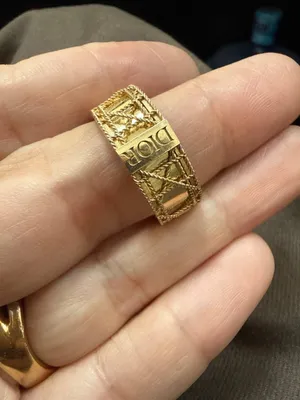 Кольцо Dior, проба 585