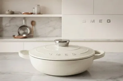Smeg brendining emalli cho‘yan qozoni/qovurish idishi 1