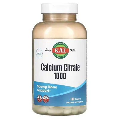 KAL, kalsiy sitrati, Calcium Citrate, 1000 mg, 180 va 90 ta tabletka 1