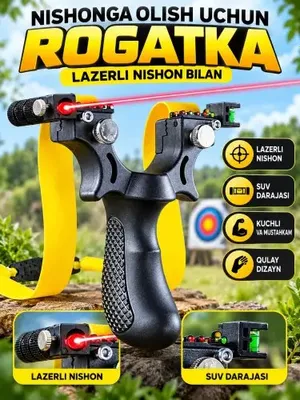 Rogatka lazerli nishon bilan