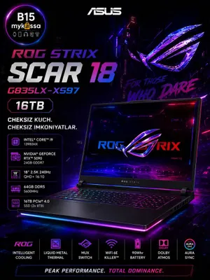 ASUS ROG Strix SCAR 18 G835LX-XS97 (16TB)/Dastavka
