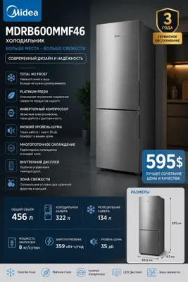 Холодильник MIDEA MDRB600MMF46 NEW 2026 Oficial PRODUKT 1