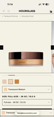 Hourglass powder rassipchtiy pudra orginal 1