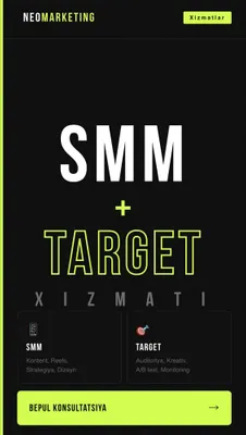 SMM xizmatlari | Tashkent