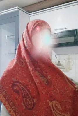 Pashmina, qizil rangli, qalampir gul 1