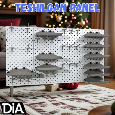 Teshilgan panel, перфопанель, do'konda ilgaklar uchun panel 1