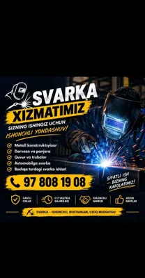 Sifatli svarka ishlarni tavsiya qilamiz vakafolat beramiz 1