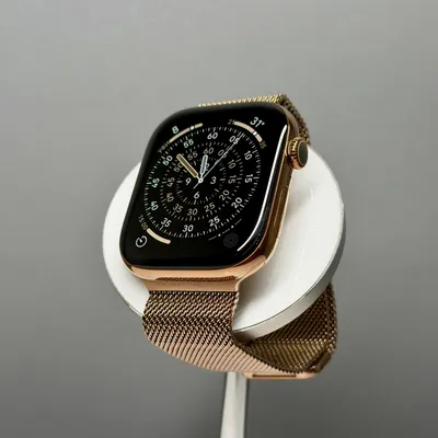 Apple Watch Series 10/46 Gold Milanese Loop