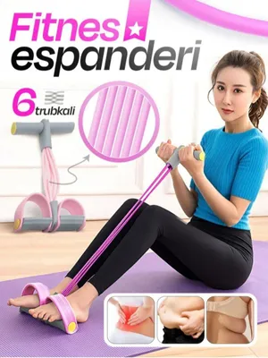 Uyda mashq va ozish uchun fitnes rezinka 1