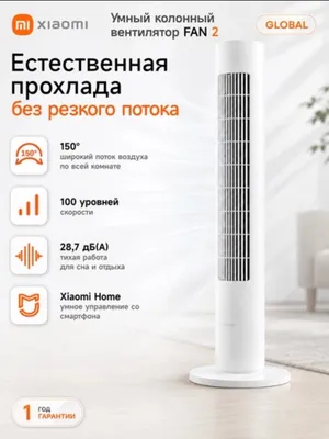 Xiaomi Smart Tower Fan 2 aqlli kolonna ventilyatori 1