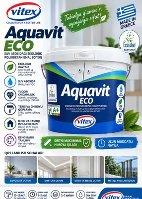Vitex Aquavit ECO — экологичная полиуретановая эмаль на водной основе 1