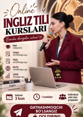 ONLINE ingliz tili kurs 1