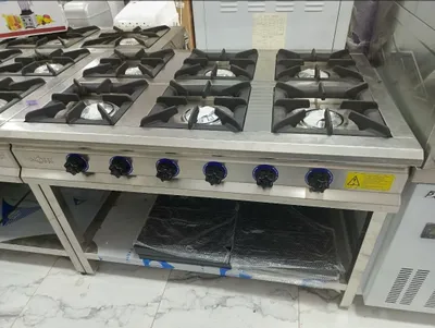 Промышленная газовая плита из нержавеющей стали 1